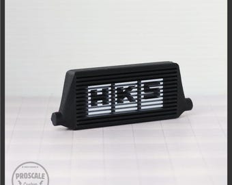1/10 Scale RC Drift Front Mount HKS Intercooler Black