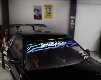 1/10 RC Drift Sun strip Pre cut, JDM, Jap, Scale Decals.