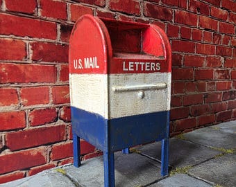 1/12 Scale Miniature US Mail Box, accessory, diorama, custom built one off!!!