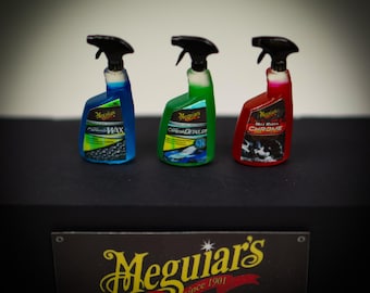 1/10 Scale RC Car Detailing Spray Bottles – Diorama Garage Props, Set of 3