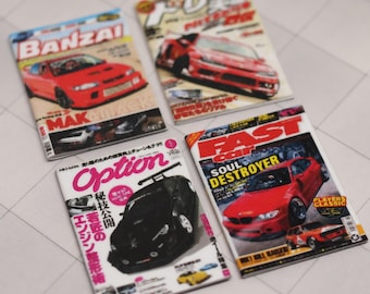 1/10 Scale RC Drift Jdm Magazine Set B