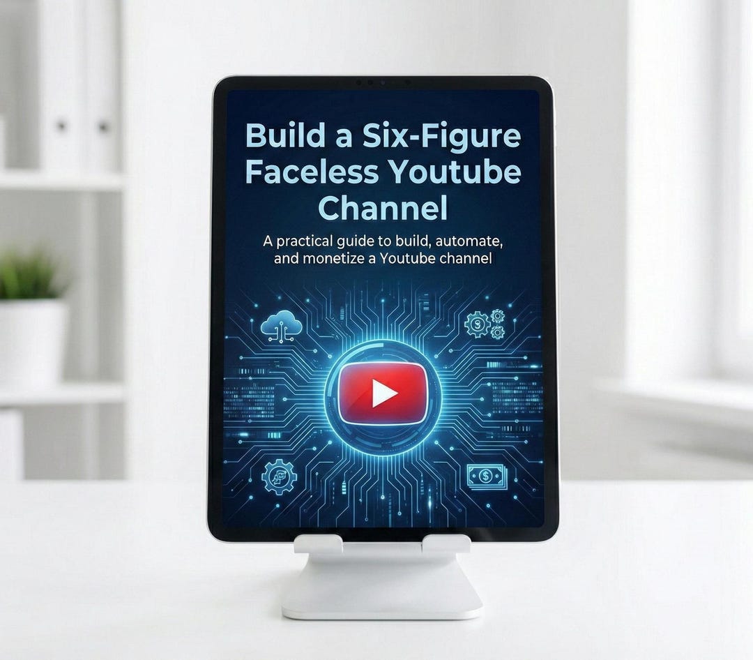 Face Less Youtube Channel Worksheet.pdf Faceless Youtube Channel Guide, Automation & Monetization (PDF) - Etsy