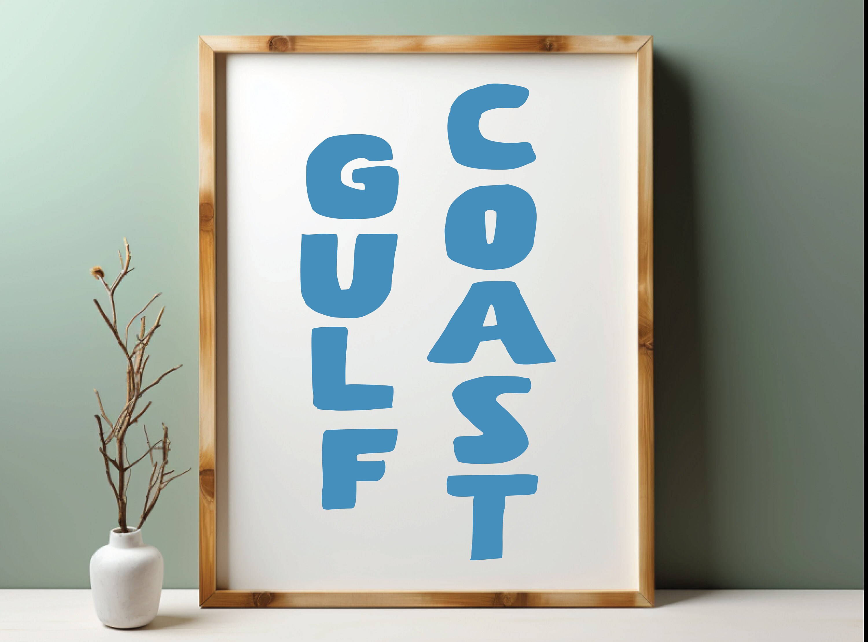 Beachy Wall Art Coastal Cowgirl Decor Gulf Coast Art Coastal Wall Art East Coast Print Digital Poster Beach Art Printable Wall Art Surf Art