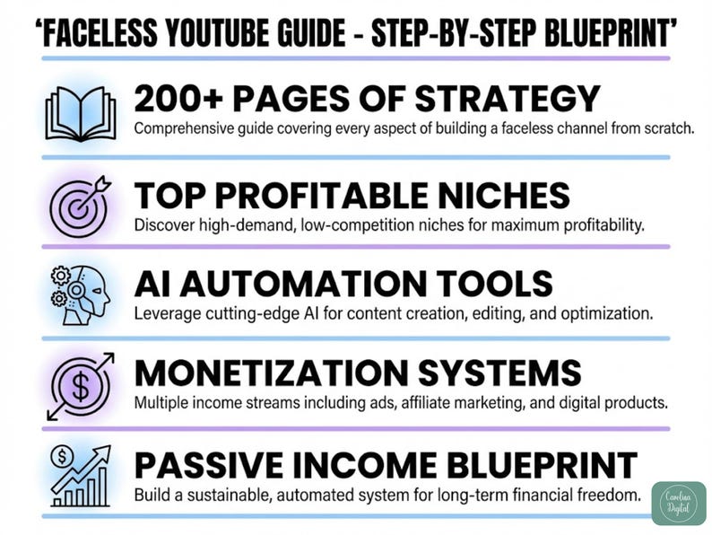 Faceless YouTube Kanal Guide, Prozess automatisierung & monetarisierung (PDF) Bild 7
