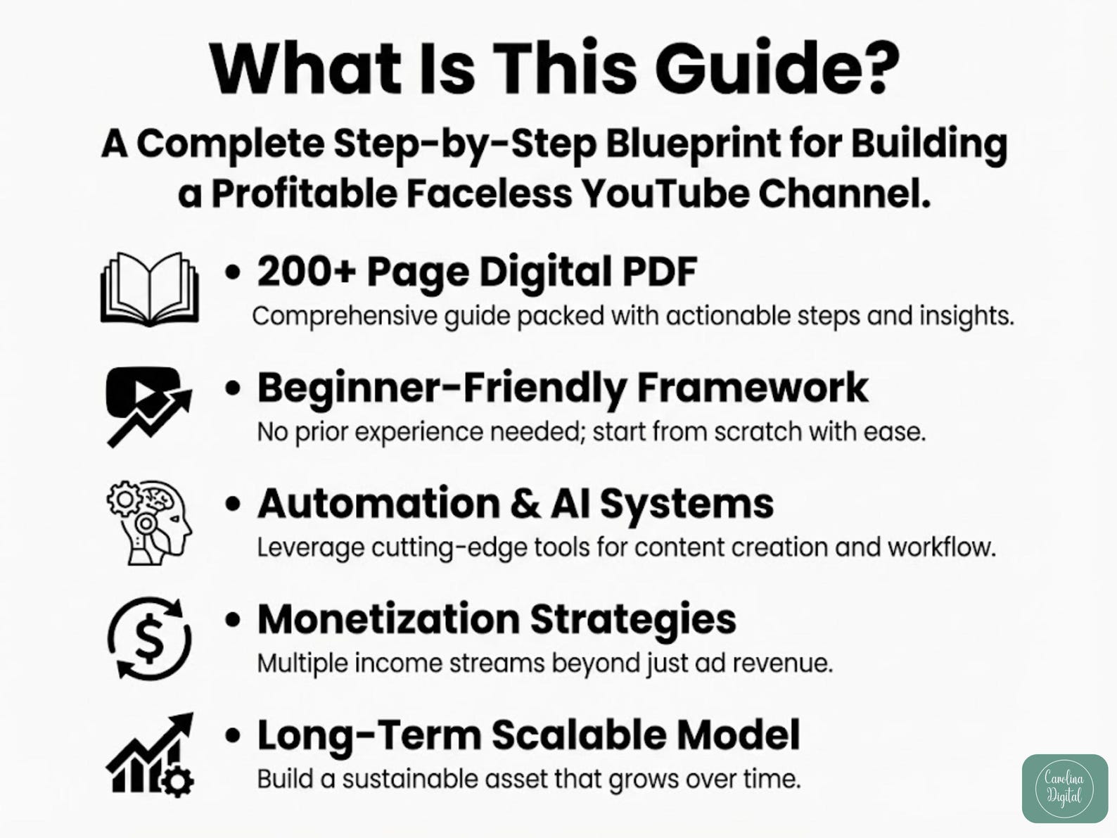 Face Less Youtube Channel Worksheet.pdf Faceless Youtube Channel Guide, Automation & Monetization (PDF) - Etsy