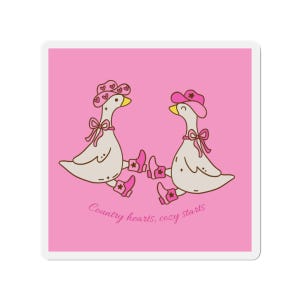 Charming Country Goose Die-Cut Magnets | Cute Home Decor, Kitchen Accessories, Gift for Animal Lovers, Country Decor, Fridge Magnets