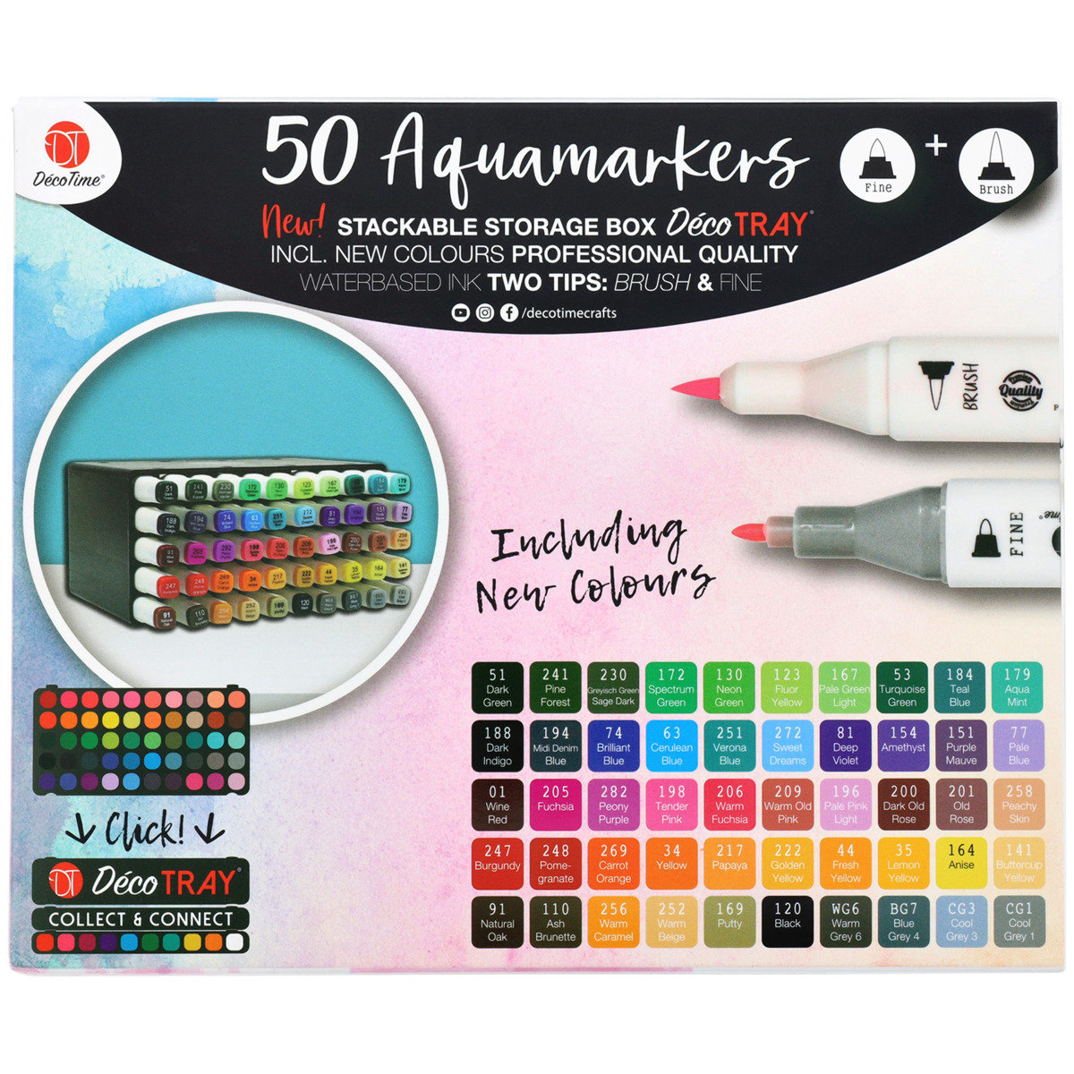 PDF Color Chart Karin Brushmarkers PRO With Recommended Setup 
