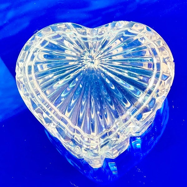 Glass Heart Box Etsy