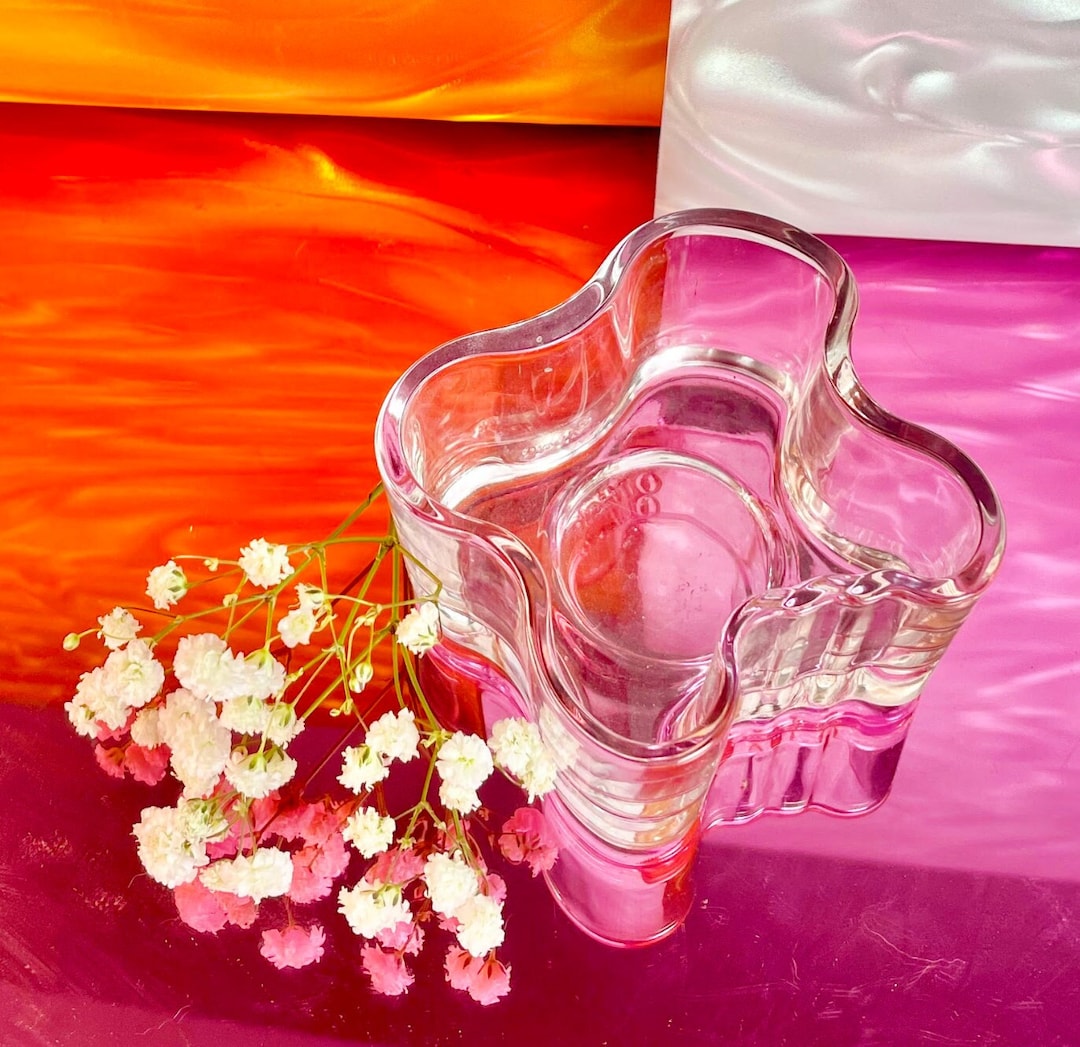 Alvar Aalto Glass Candle Holder Etsy