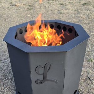 Smokeless Fire Pit 15&quot; Tall Ceramic coated