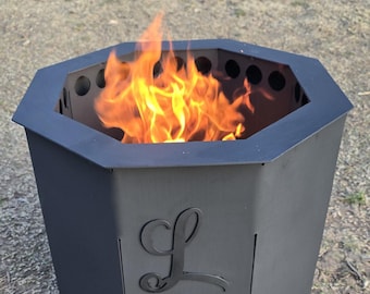 Smokeless Fire Pit 15" Tall Ceramic coated