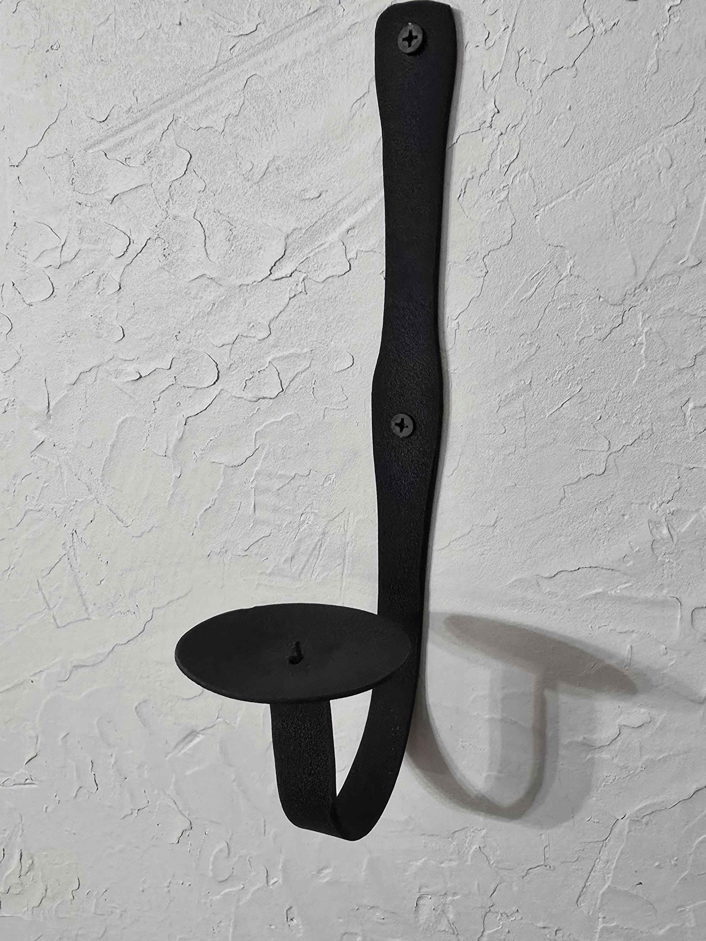 Rustic Wall Candle Sconce  Hand formed