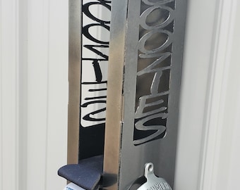 Custom Can Cooler Holder with Bottle Opener