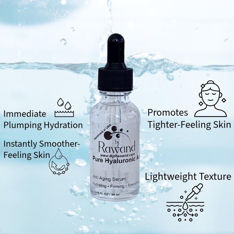 Dual-Weight Hyaluronic Acid Serum: Deep Hydration, Anti-Aging, 1.15 FL OZ image 6