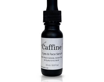 Brightening Caffeine Serum – For Eyes & Face with Niacinamide, green tea extract and Hyaluronic Acid