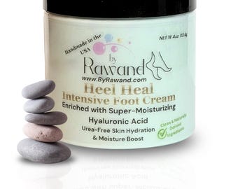 Intensive Foot Cream: Hyaluronic Acid, Shea & Cocoa Butter Heel Repair