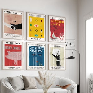 Vintage Book Cover Art Prints: Set of 6 (Digital Download)
