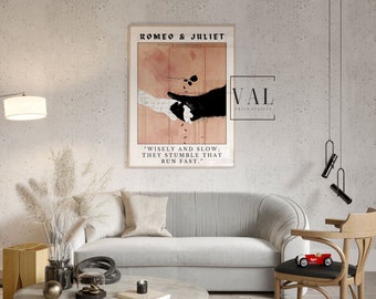 Romeo and Juliet Poster: Classic Book Cover Art (Digital Download)