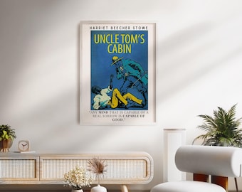 Uncle Tom's Cabin Book Poster: Classic Literature Wall Art (Digital Download)