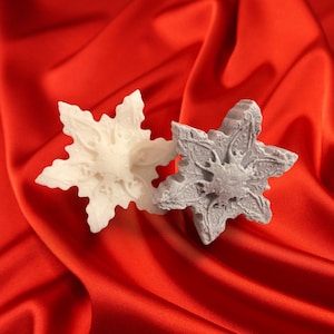 Winter Snowflake Soap Bars