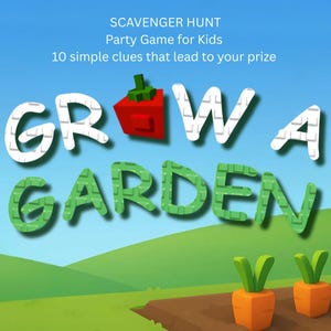 Grow a Garden Party Game - Scavenger Hunt