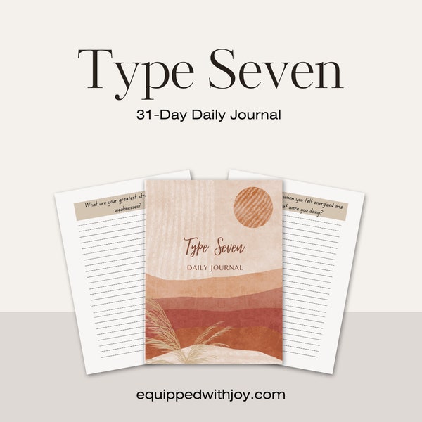 31-Day Journal for Enneagram Type Seven