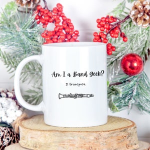 Mug clarinette drôle, cadeau pour joueur de clarinette, tasse à café clarinette, clarinette drôle, cadeau clarinettiste, humour théorie musicale, cadeaux clarinette