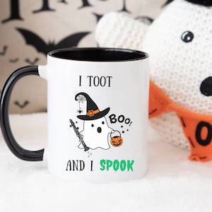 Mug Halloween effrayant clarinette, cadeau d&#39;Halloween pour joueur de clarinette, tasse à café clarinette, clarinette amusante d&#39;octobre, tasse clarinette, cadeau clarinette