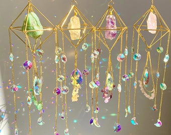 Kristall Diamant Sonnenfänger Hängedekoration Wohnzimmer Balkon Ornamente Regenbogen Kristall Windspiel Anhänger