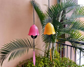 Cast iron wind chimes, cast iron wind chime hanging ornaments, balcony outdoor patio, camping wind chimes, the best gift for housewarming