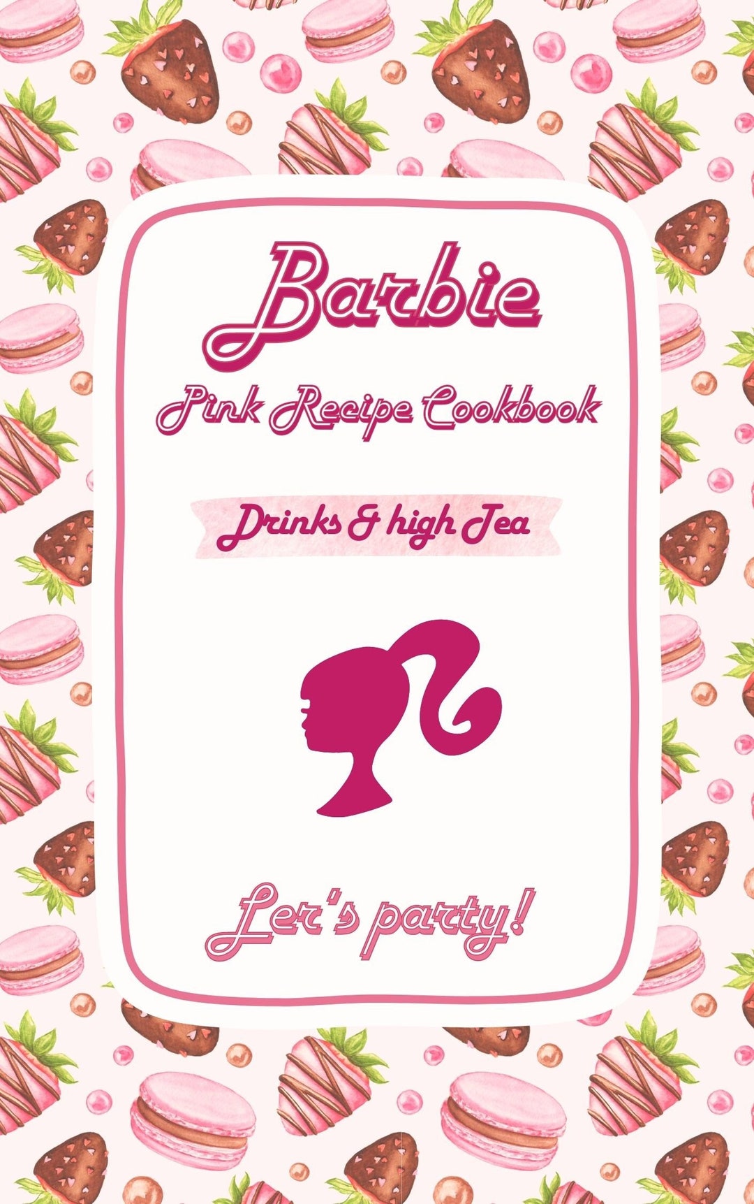 Barbie PINK Recipe Cookbook Barbiecore Barbie Food Party - Etsy