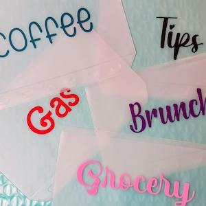 A7 Cash Envelopes No Zipper / Binder Pockets / Budget Envelopes / Envelope Stuffing / A7 Wallet / Budget Planner / A7 Bags