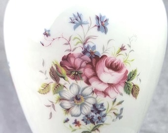 Coalport Shrewsbury Bone China Vase – Floral Pattern, Made in England (1980s)