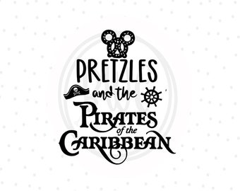 Pretzels and Pirates PNG - Ready to Press -Family Trip Shirt- WDW Shirt - Vinyl Cut File, Customized Gift PNG