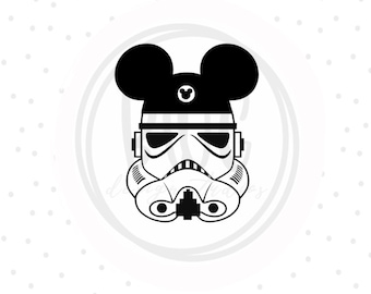 Storm Trooper Mickey Ears PNG - Ready to Press -Family Trip Shirt- WDW Shirt - Vinyl Cut File, Customized Gift PNG