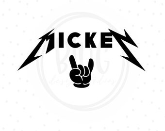 Rocker Mickey Mouse PNG - Ready to Press -Family Trip Shirt- WDW Shirt - Vinyl Cut File, Customized Gift PNG