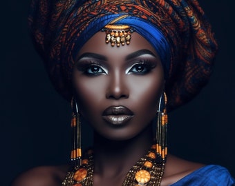 African Empress Portrait V-1
