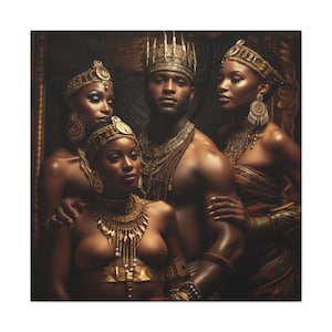 African King and his Queens Ib Canvas Gallery Wraps