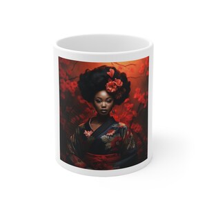 Taza de cerámica African Geisha Girls 2e 11oz