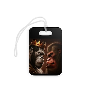 Gorilla Stare Down Luggage Tags