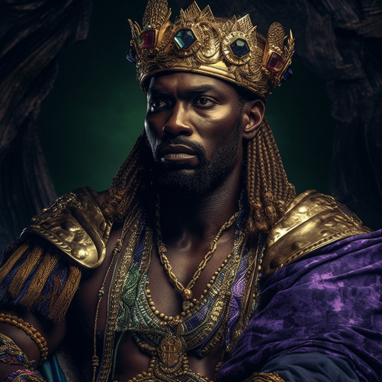 Rich African King Etsy