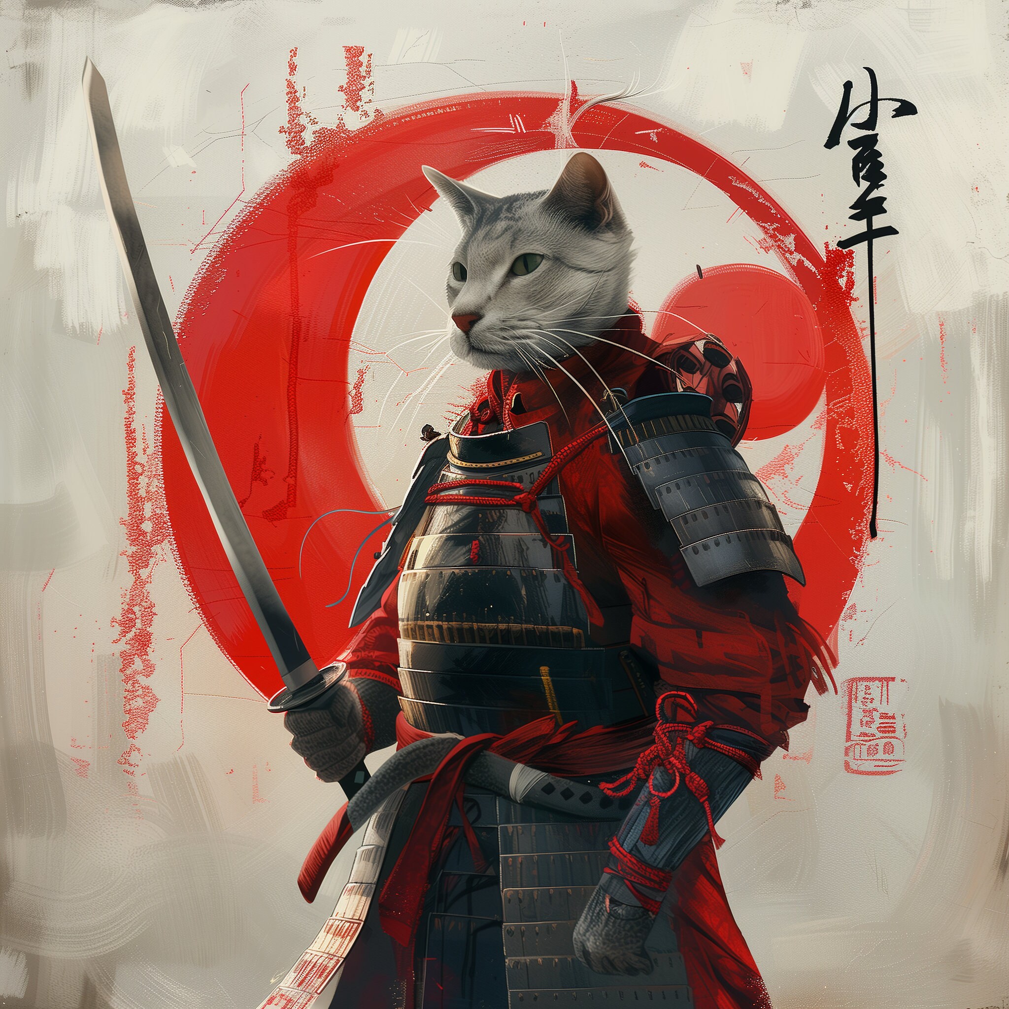 Samurai Cat 3 (ultra Collection) - Etsy
