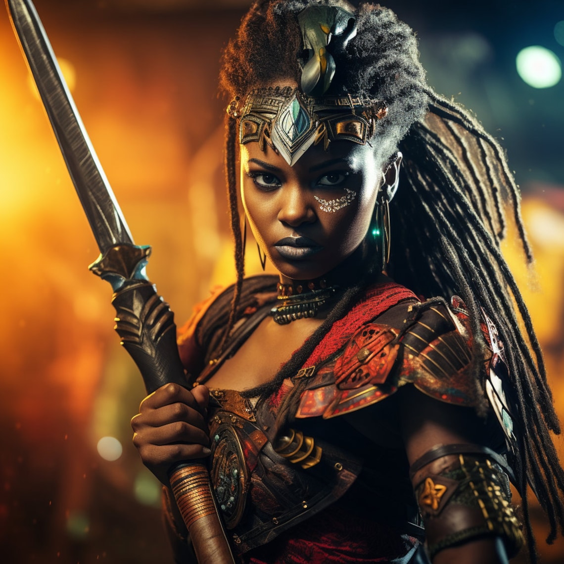 Black African Warrior Queen 4 (Download Now) - Etsy