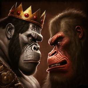 Gorilla Stare Down