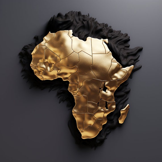 Mapa de oro africano -  España