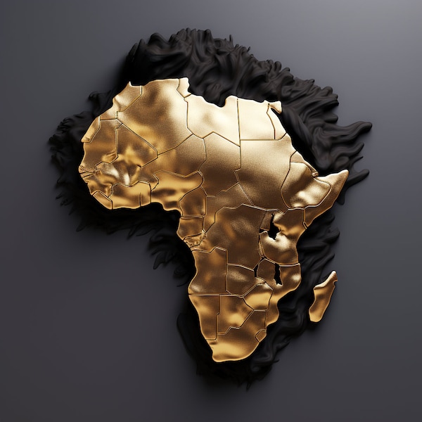 African Gold Map