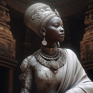 African Empress Sculpture