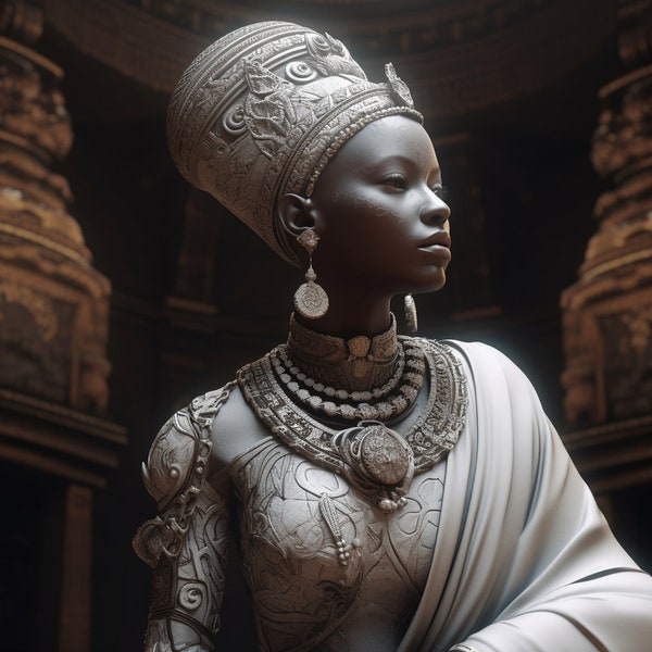 African Empress Sculpture