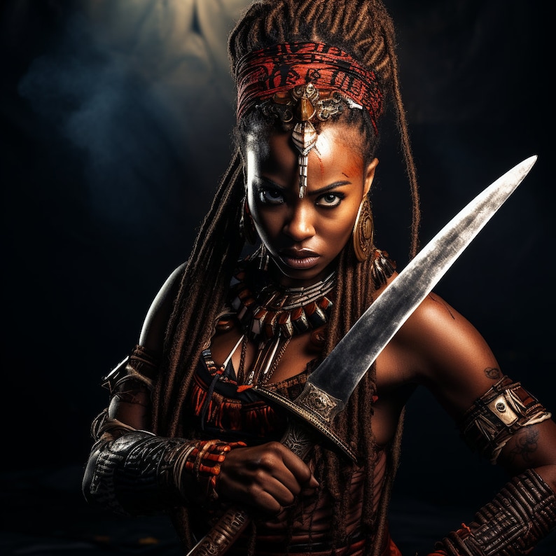 Black African Warrior Queen 4 (Download Now) - Etsy