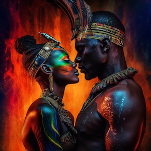 African King and Queen BLACK LOVE